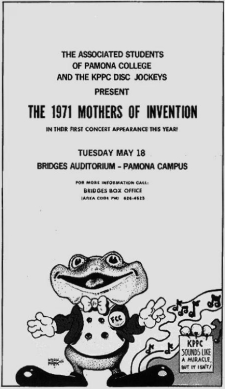 18/05/1971Bridges Auditorium @ Pomona College, Claremont, CA [1]